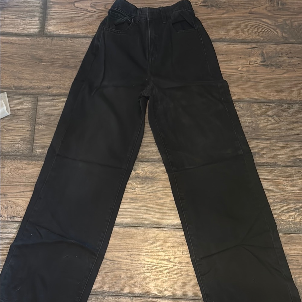 Black High-Waisted Pants